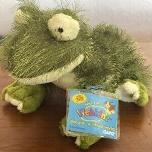 Ganz Webkinz Garden Frog Plush Animal HM001